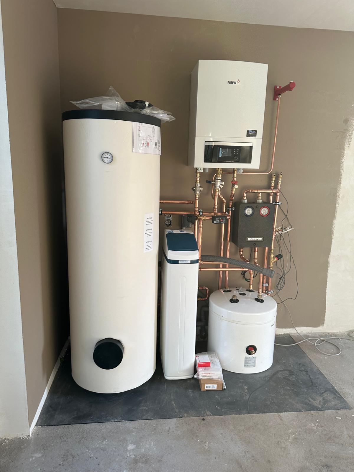 Nefit met buffervat & waterontharder