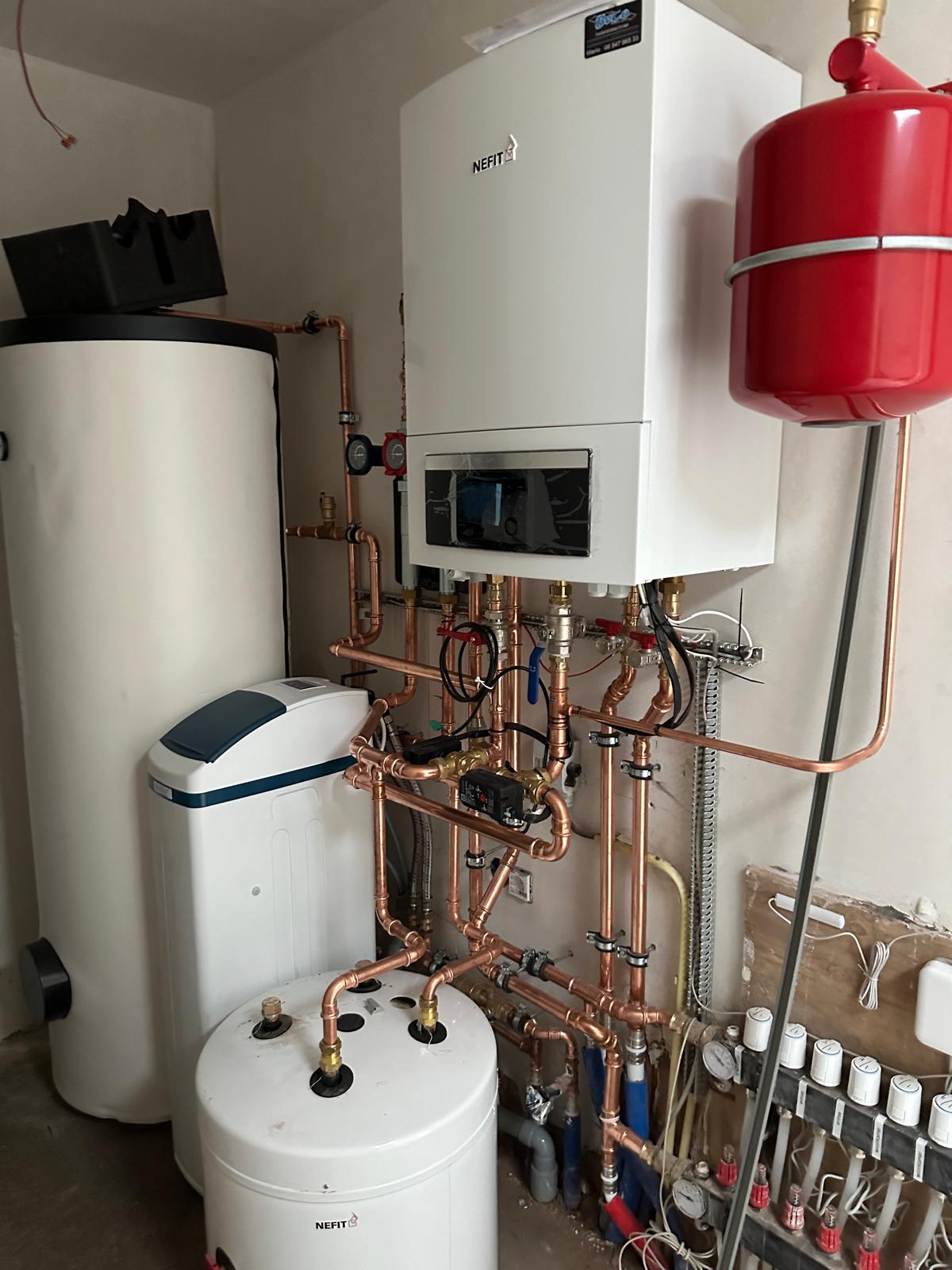 Nefit CV-ketel met boiler & waterontharder