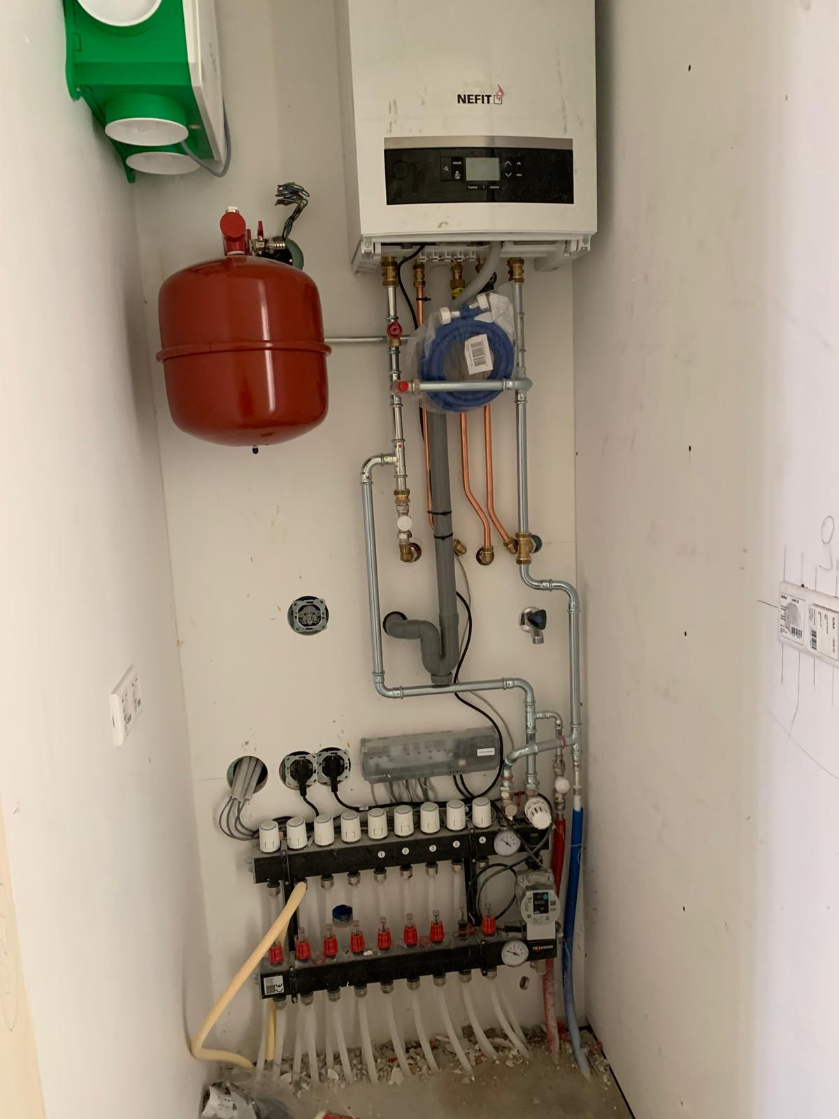 Nefit CV-ketel met vloerverwarmingsverdeler