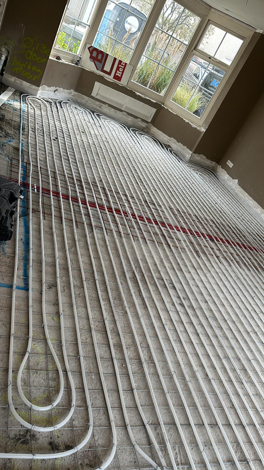 Vloerverwarming met meerdere groepen